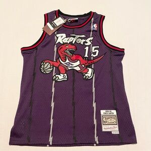 Toronto Raptors Vince Carter Basketball  Mitchell &Ness Jersey Youth L 14/16